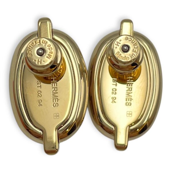Maillon Mini Rose Candeur Earrings, Gold hardware - Image 3