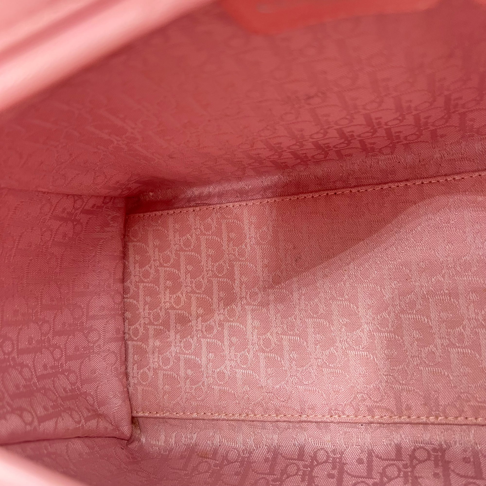 Lady Dior Top Handle Bag Medium Pink in Calfskin, Silver hardware - Image 19