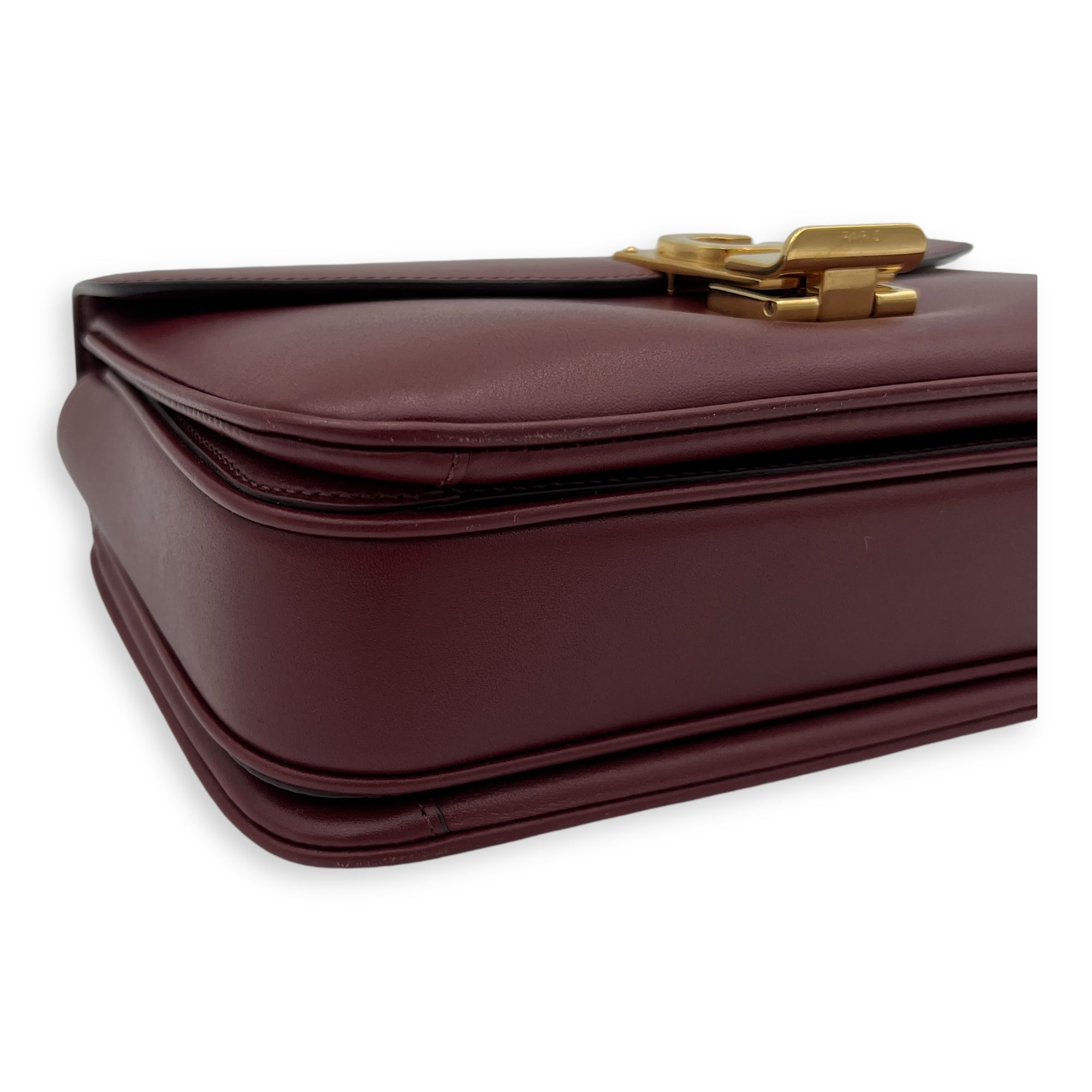C Red Shoulder Bag in Calfskin, Gold hardware - Image 10