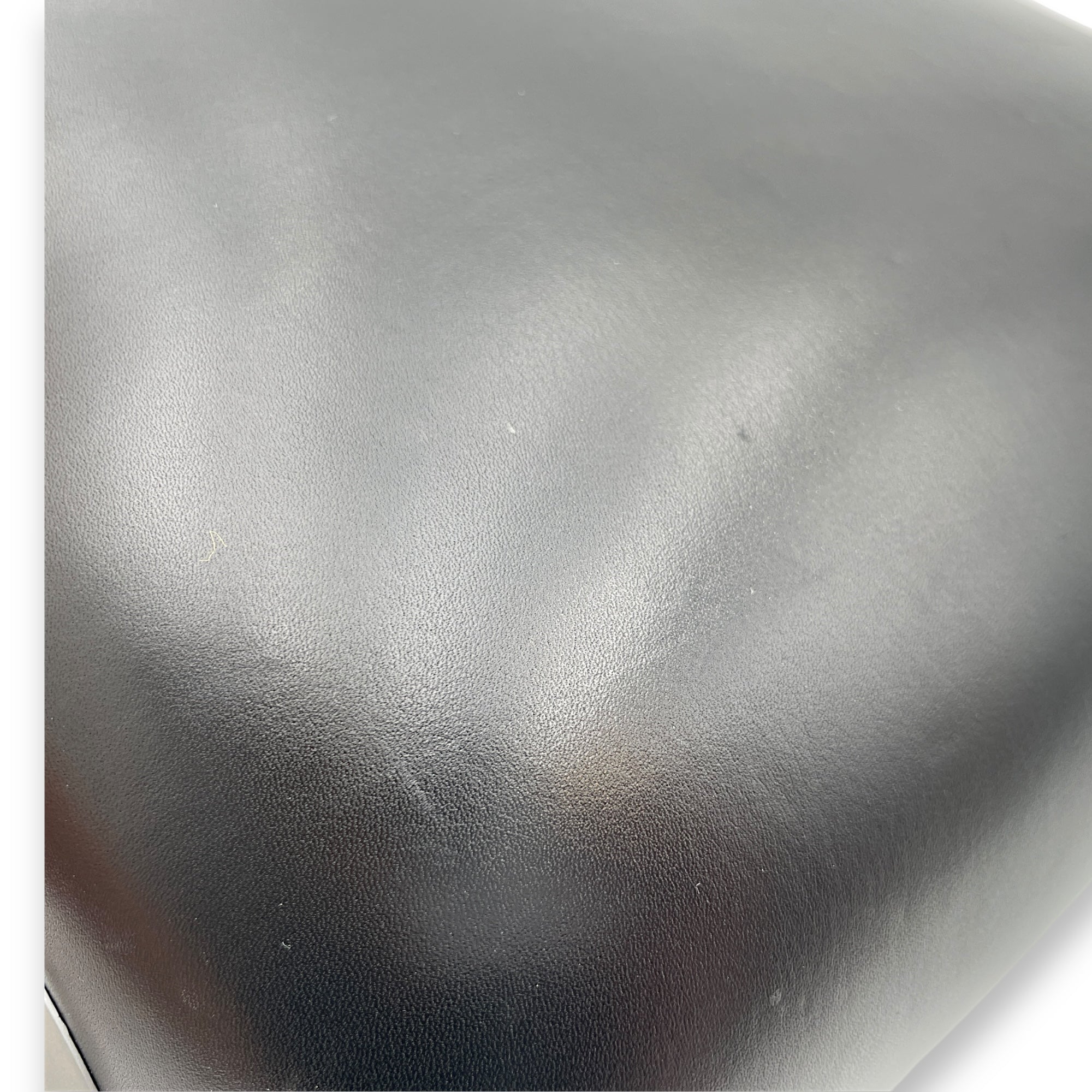 2005 Futuristic Hard Shell Black Top Handle Bag in Lambskin, Matte Palladium hardware - Image 8