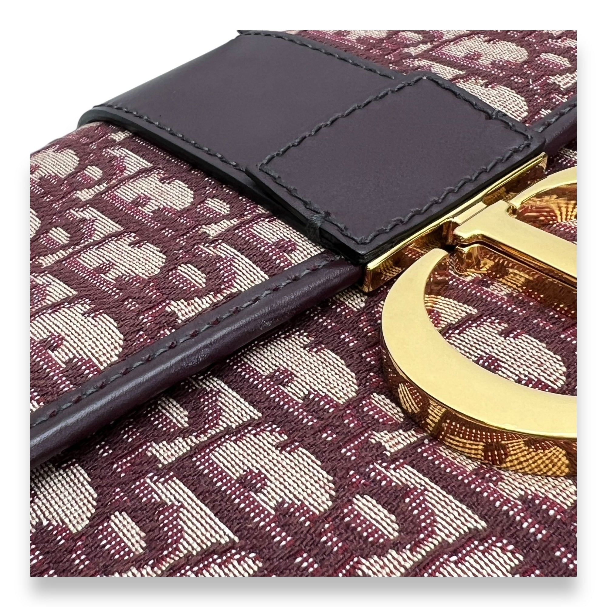 30 Montaigne Medium Red Crossbody Bag in Jacquard, Gold hardware - Image 10