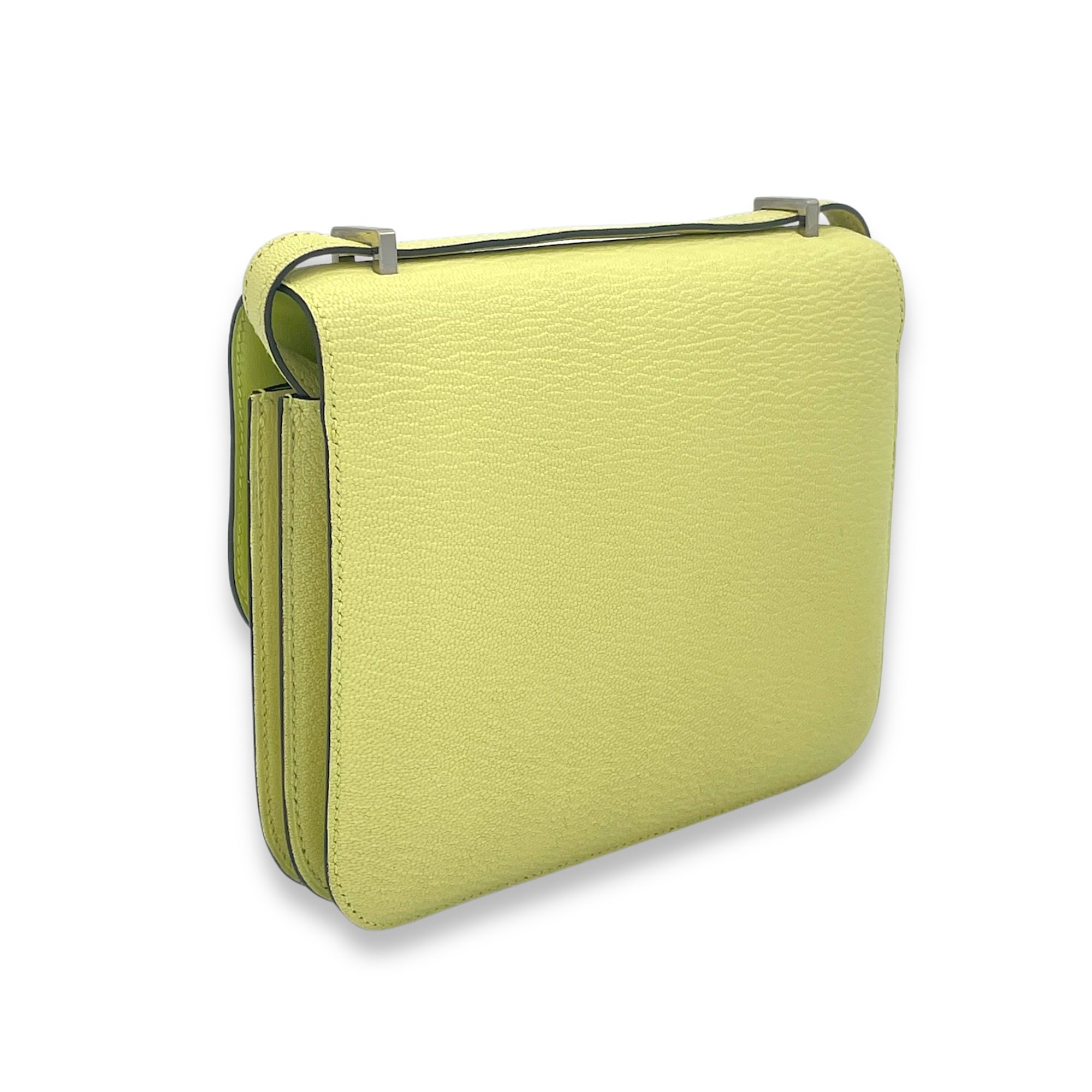 Constance 18 Jaune Bourgeon in Chevre Leather, Palladium hardware - Image 5