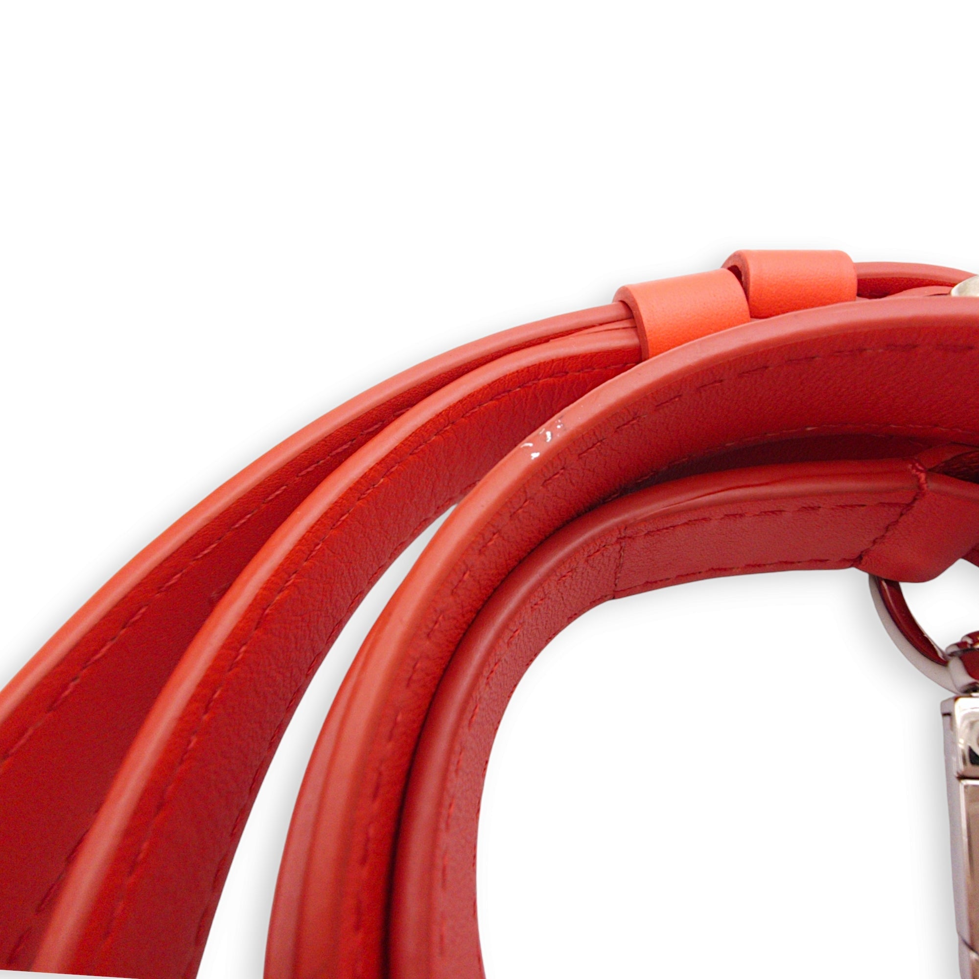 Capucines BB Red/White/Pink/Black Top Handle Bag in Braided Calf, Palladium hardware - Image 11