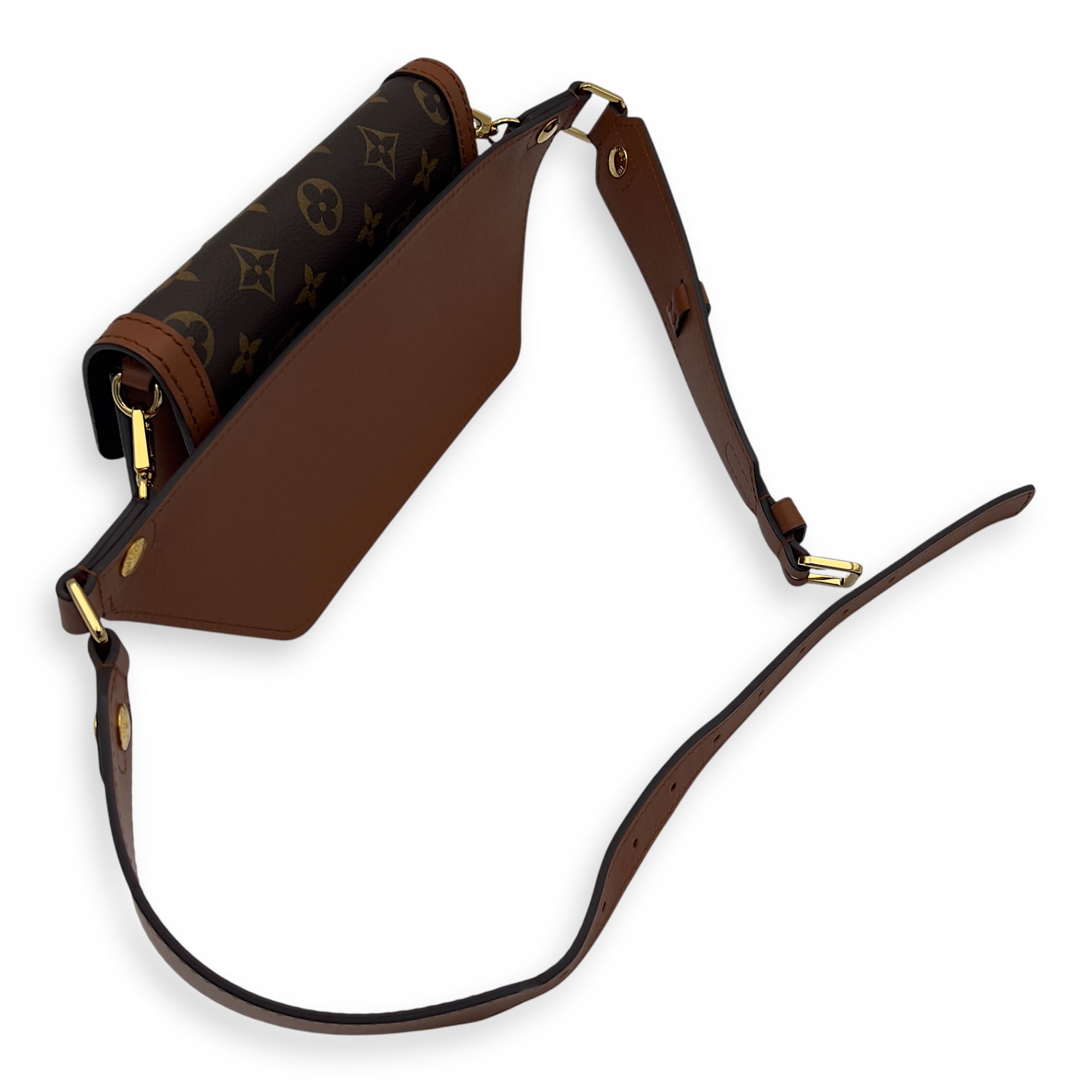 Dauphine Belt Bag Brown in Monogram Coated Canvas, Gold hardware - Image 28