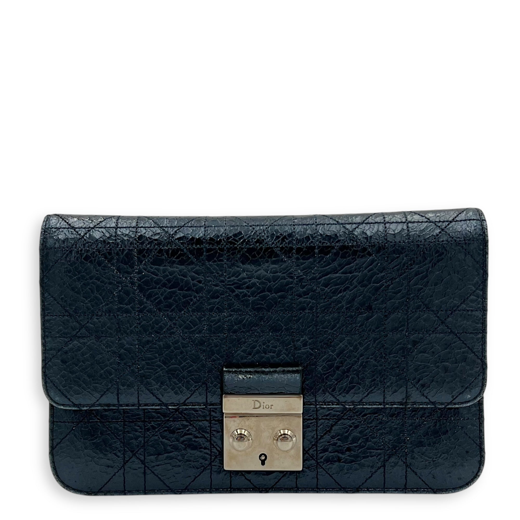 Miss Dior Wallet On Chain Multi-colour in Calfskin, Silver hardware