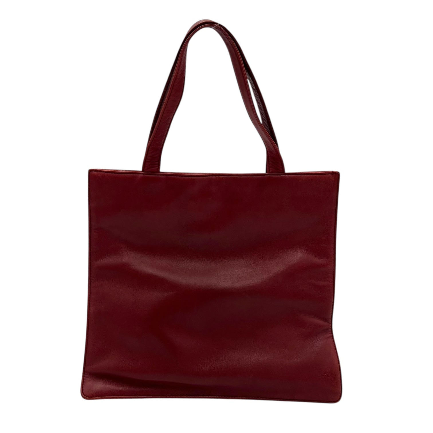 Anagram Tote Bag Red in Lambskin - Image 3