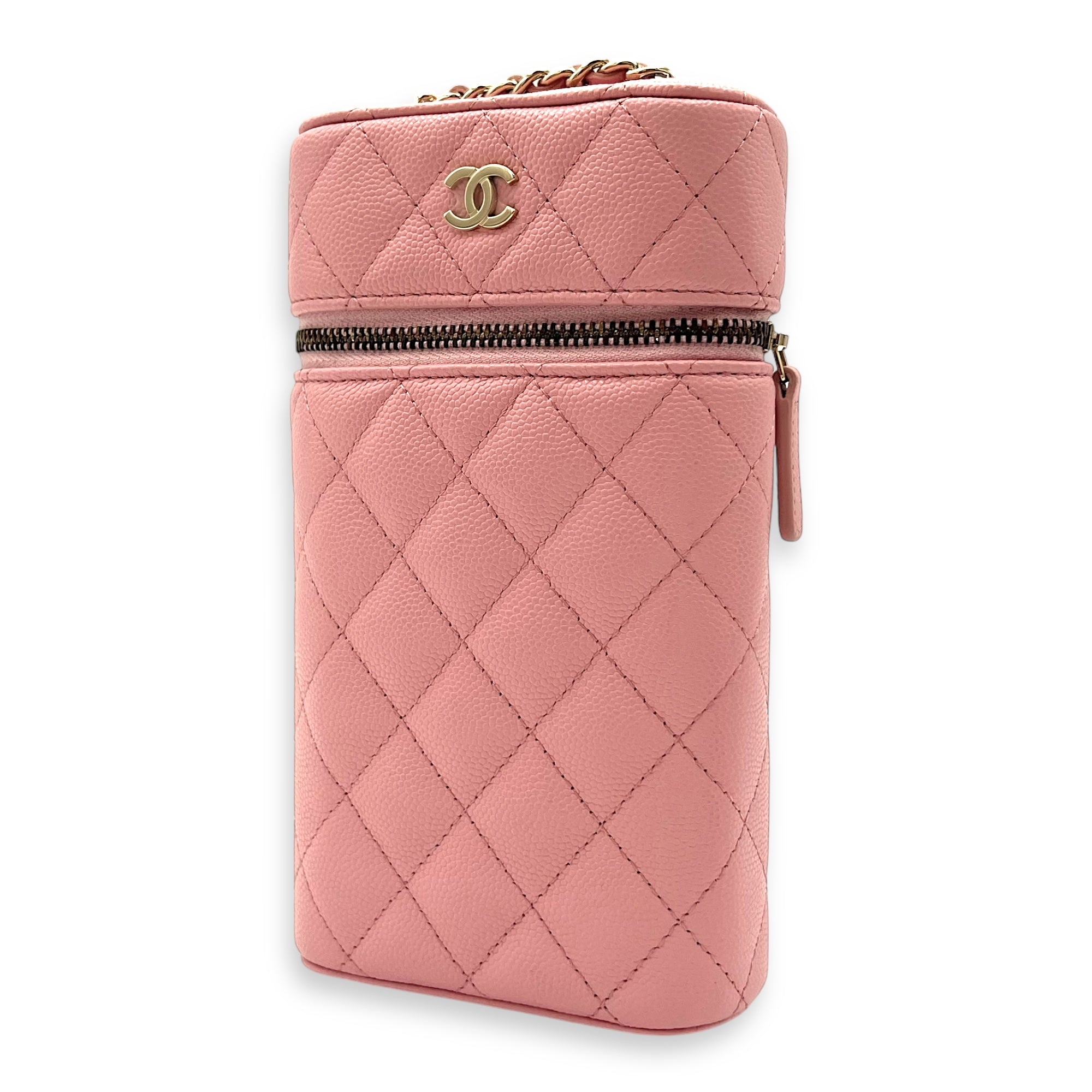 Vanity Phone Crossbody bag in Caviar leather, Gold Hardware - Image 4