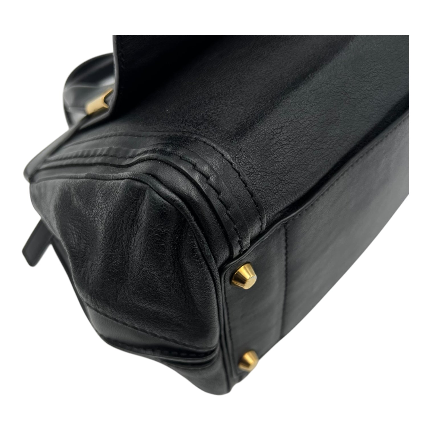 Others Top Handle Bag Black in Calfskin, Gold hardware - Image 9