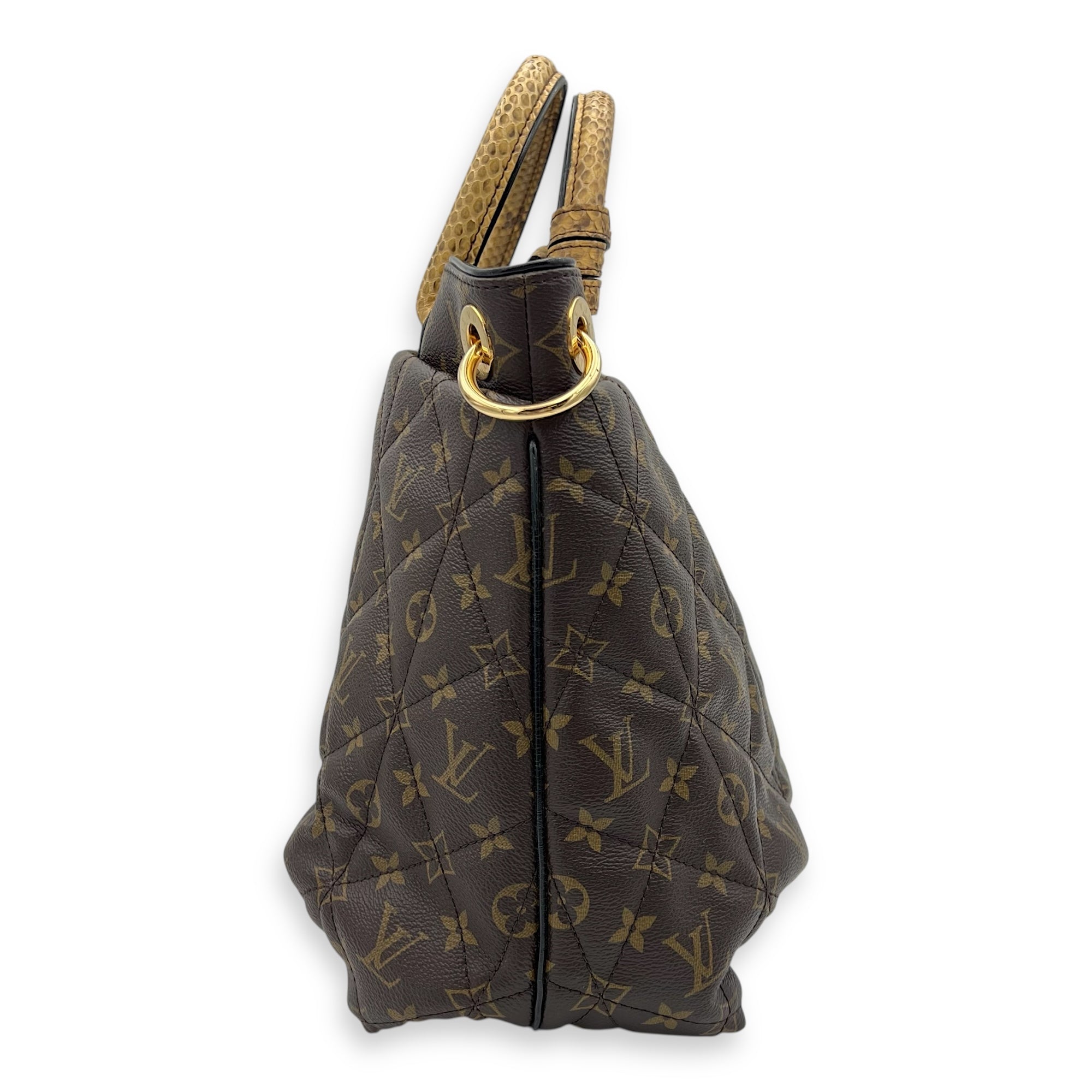 Etoile Exotique Top Handle Bag GM Brown in Monogram Coated Canvas, Gold hardware - Image 4