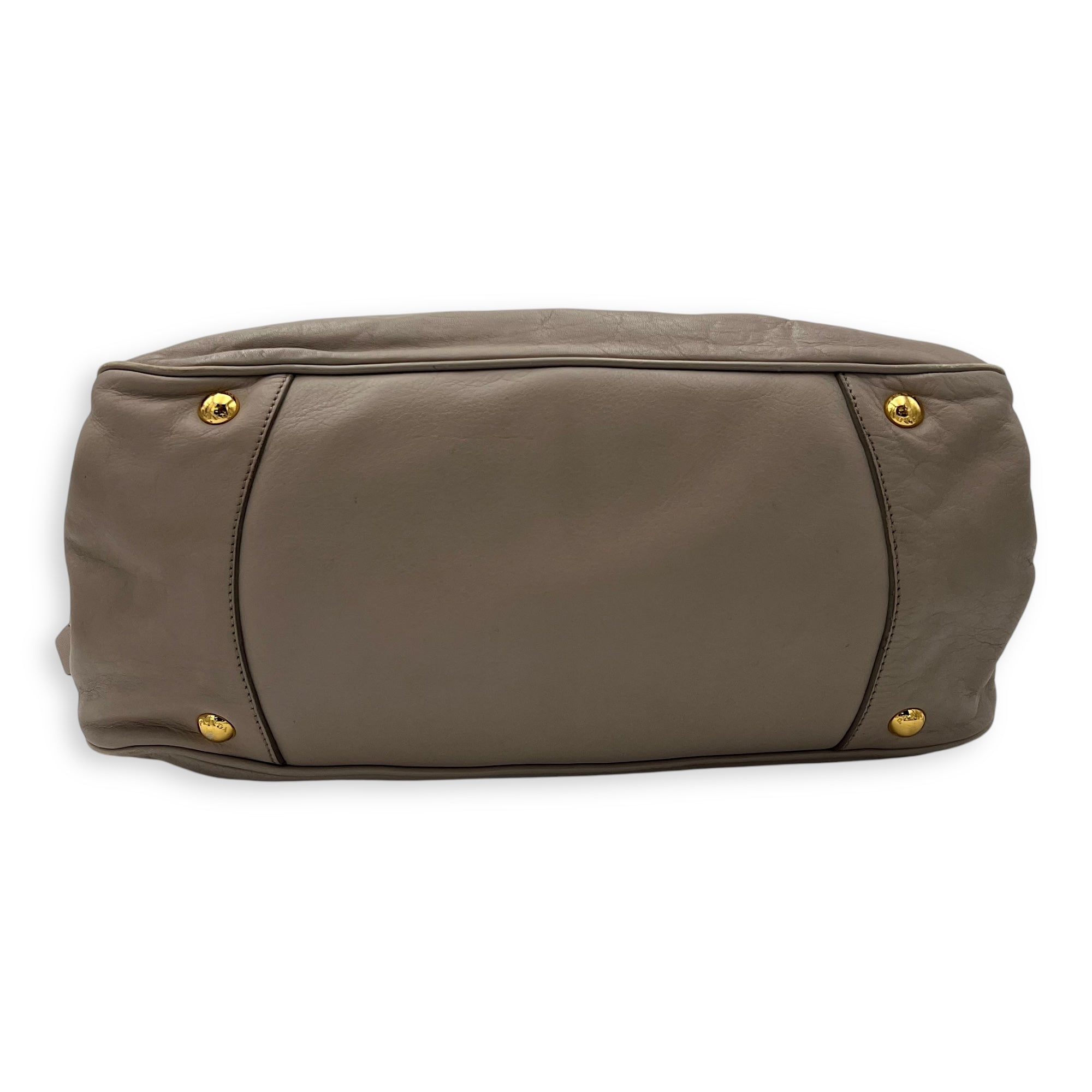 Logo Top Handle Bag Pink in Calfskin, Gold hardware - Image 6