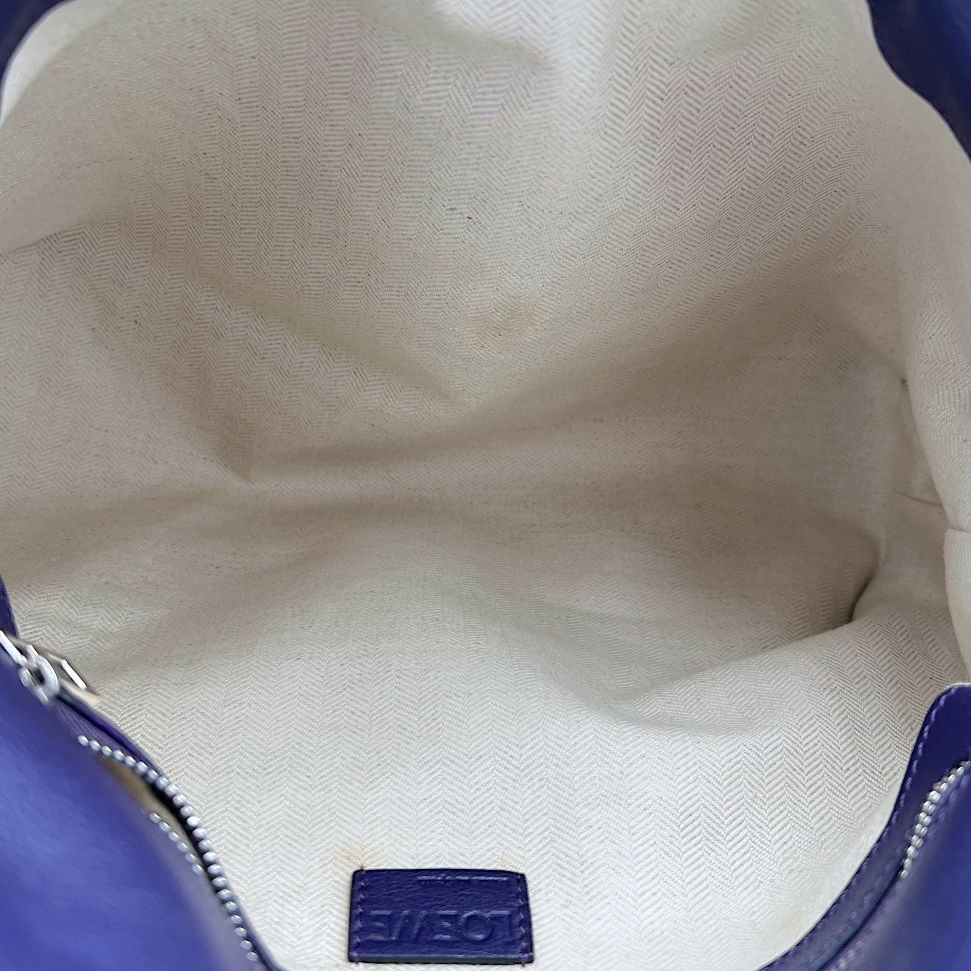 Flamenco Shoulder Bag Purple in Lambskin, Silver hardware - Image 7