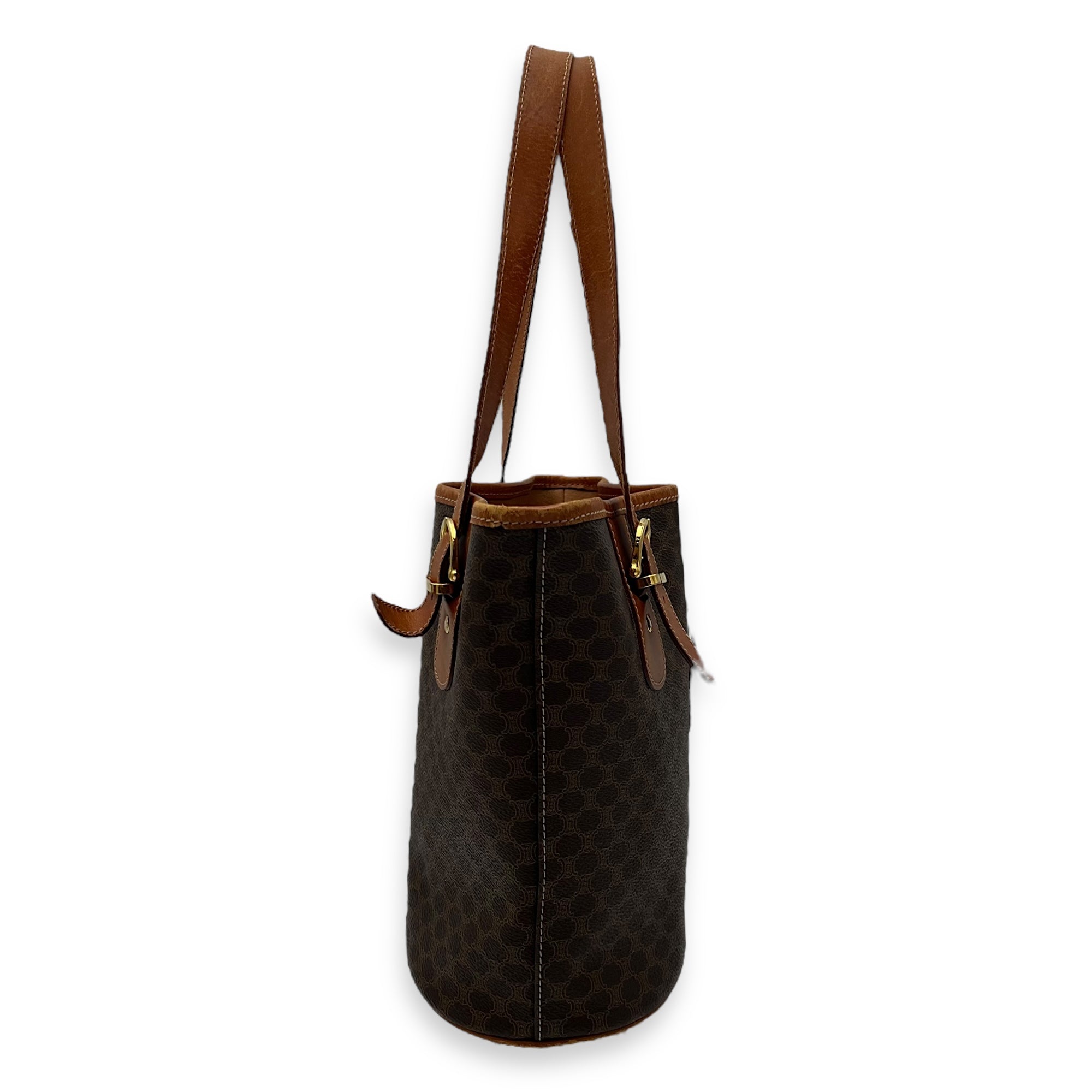 Macadam Shoulder Bag Brown in Coated Canvas, Gold hardware - Image 5