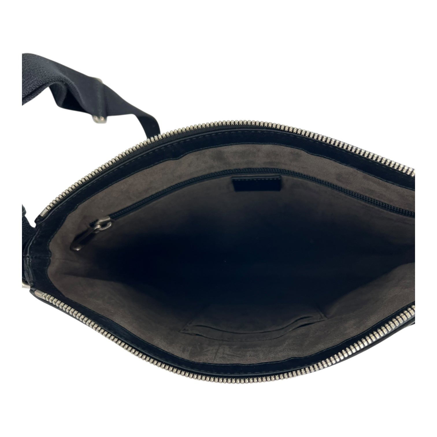 Guccissima Crossbody Bag Black in Calfskin, Silver hardware - Image 7