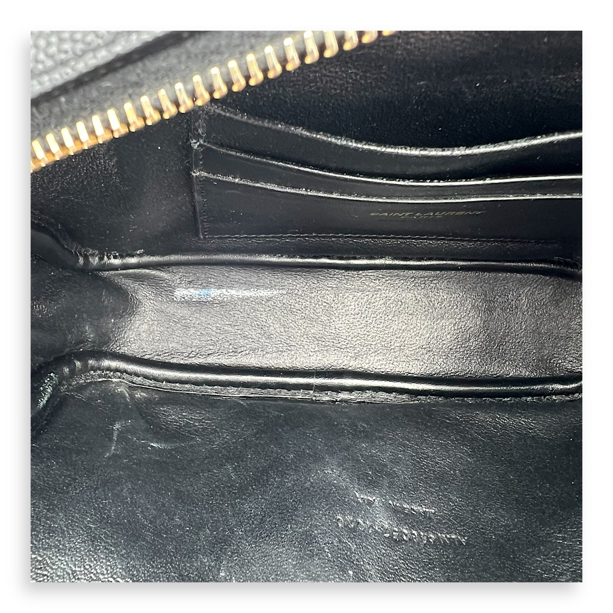 Lou Shoulder Bag Black in Caviar Leather, Gold hardware - Image 10