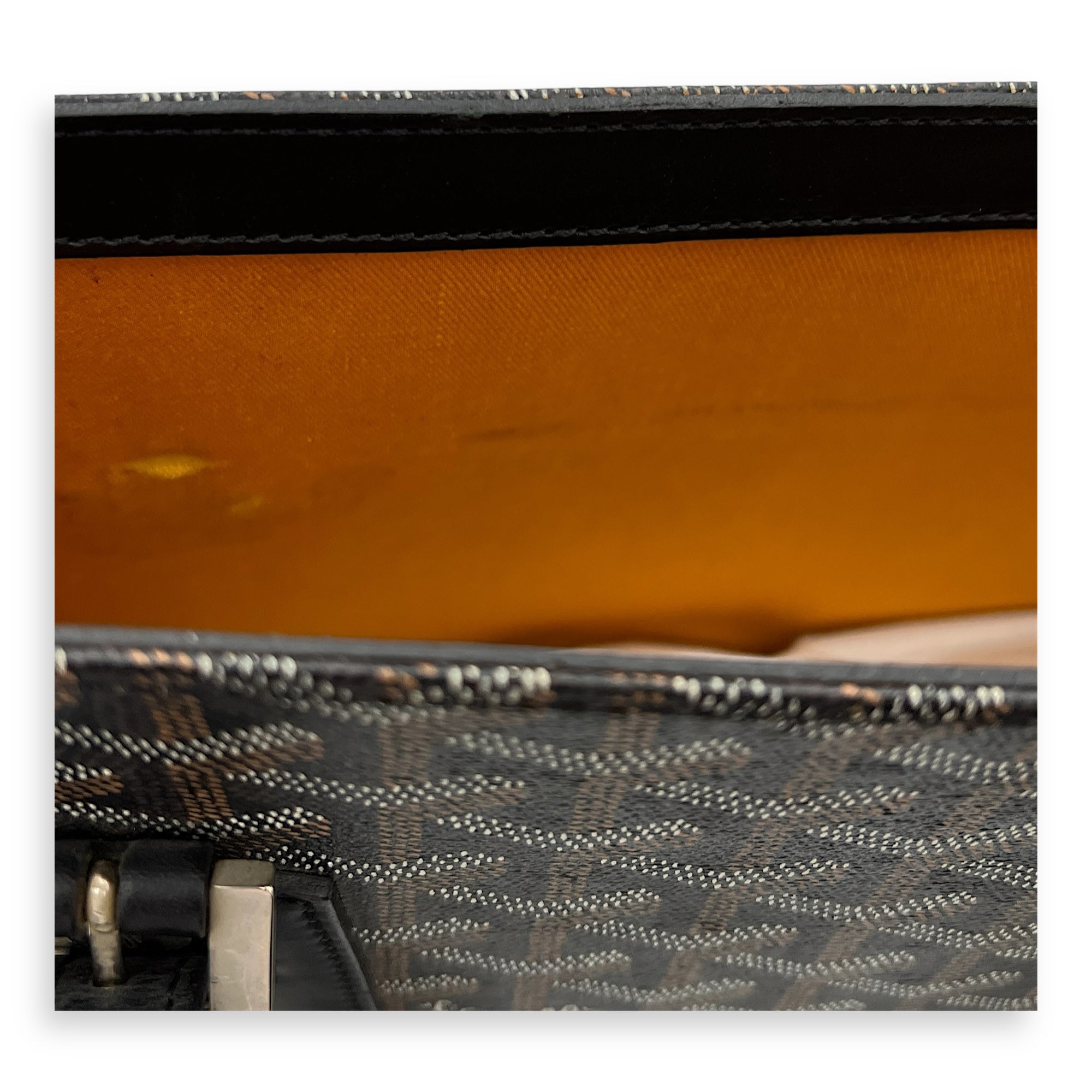 Comores Tote Bag Black in Coated Canvas, Silver hardware - Image 11