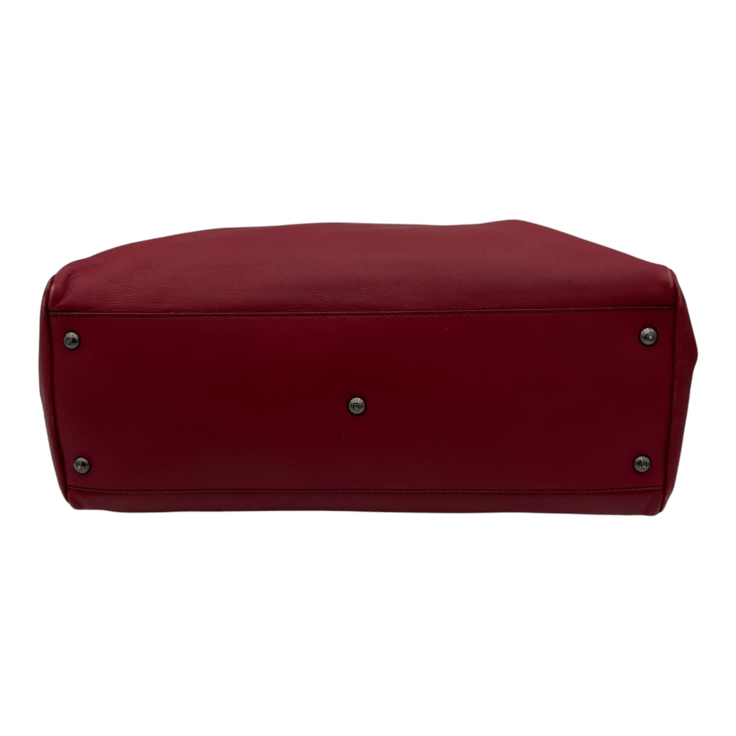 Peekaboo Top Handle Bag Red in Calfskin, Mixed hardware - Image 6