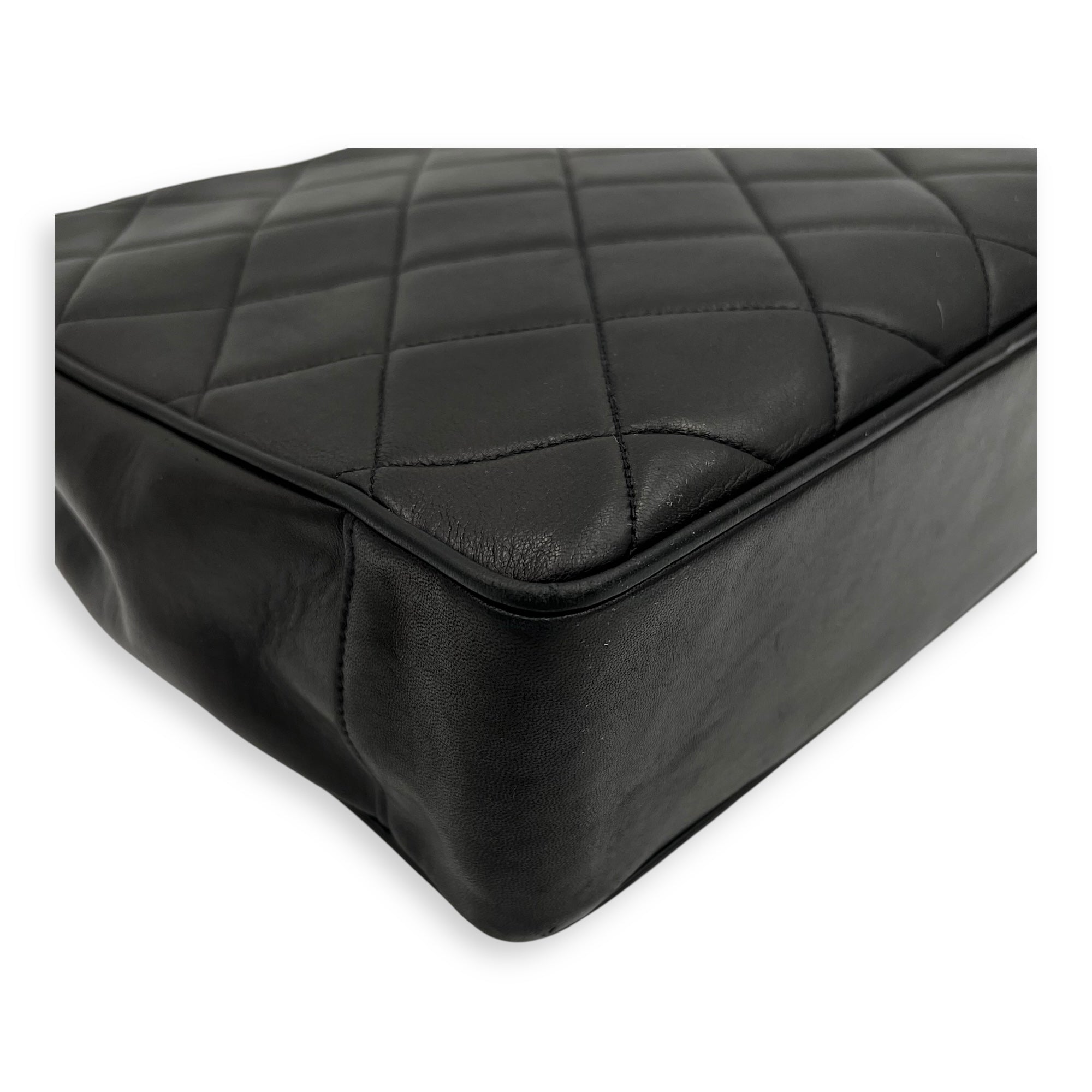 Vintage Big CC Tote Bag Black in Lambskin, Gold hardware - Image 9