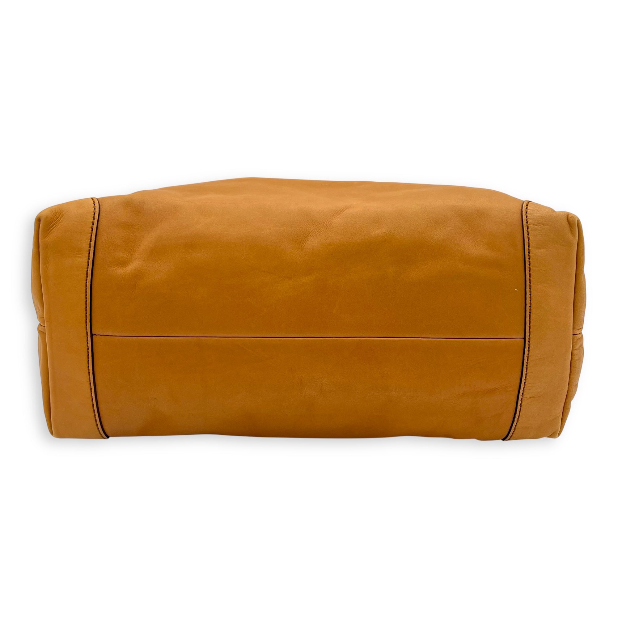 GG Tote Bag Brown in Calfskin, Gold hardware - Image 6
