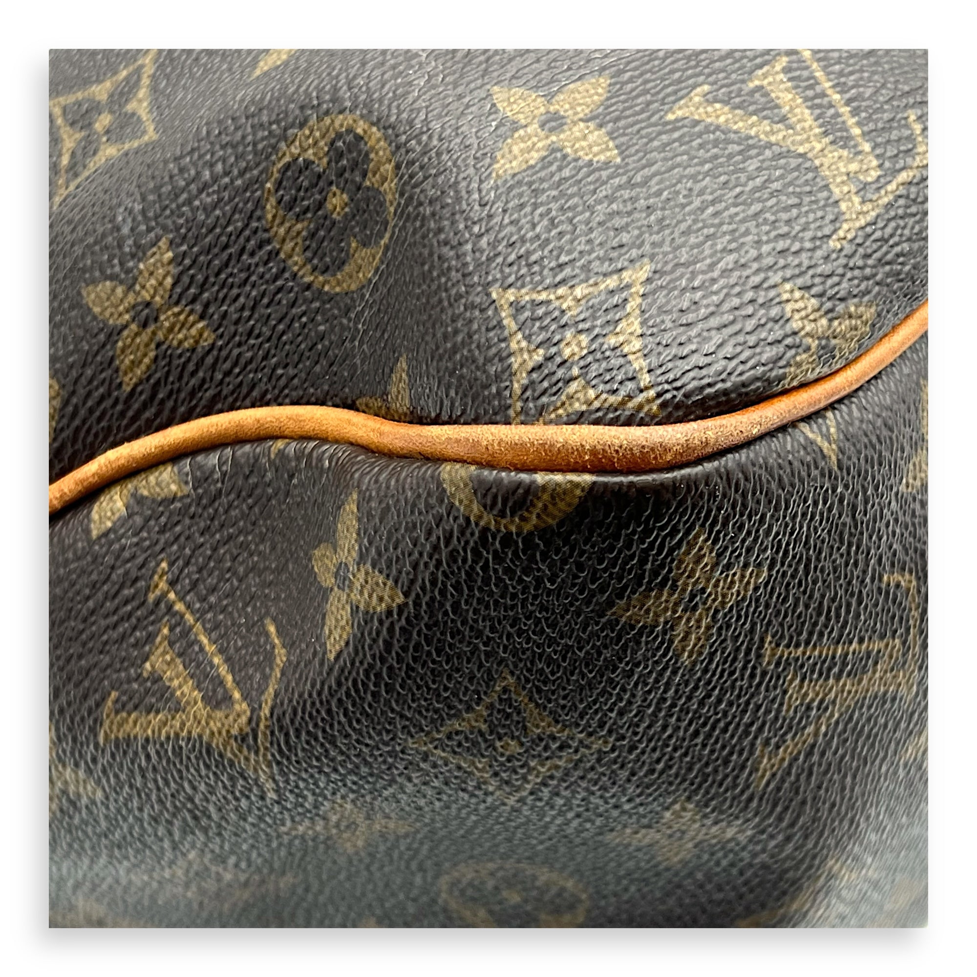 Delightful Shoulder Bag GM Brown in Monogram Coated Canvas, Gold hardware - Image 8